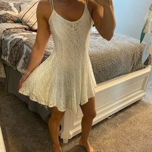 White lace dress
